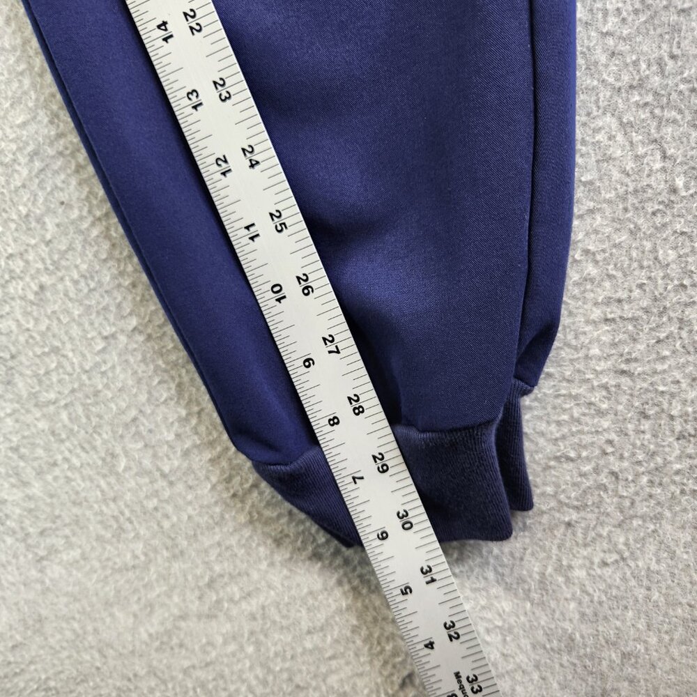 Figs Scrub Pants Womens LT Navy Blue Zamora Joggers Zip Cargo Hi Waisted - Picture 10 of 12